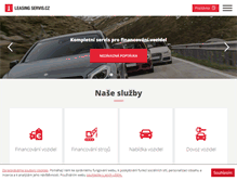Tablet Screenshot of leasingservis.cz